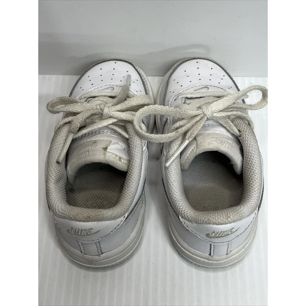 Nike Air Force 1 White Low  Leather Toddler Size 7c Sneakers 314194-117